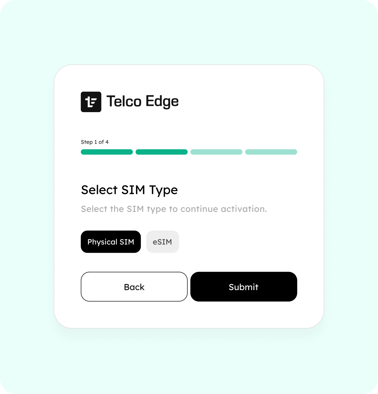 eSIM and SIM management built in