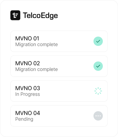 TelcoEdge migration status